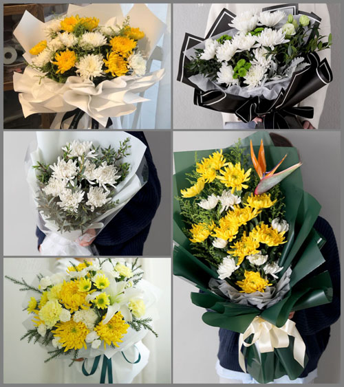 江苏泰州兴化市沈伦镇白事花束代送
